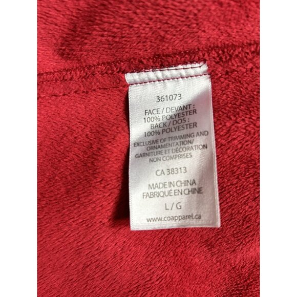 women’s L red Cloudveil coat hooded Large light warm jacket trench shell - Picture 9 of 10